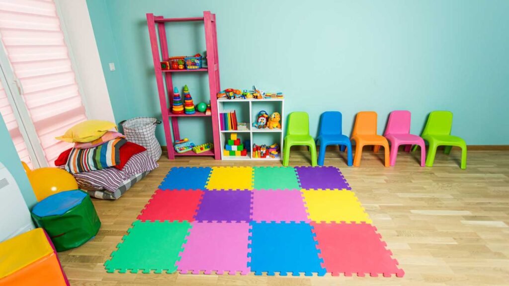 Play Area That Is Safe And Filled With Toys or Activities For Child