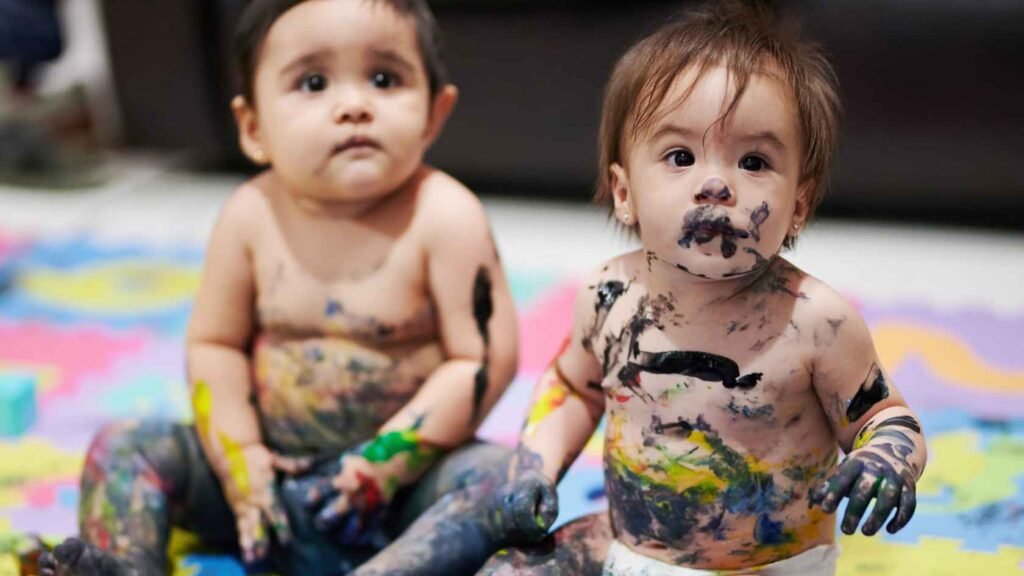 Dirty Kids With Dirty Painted Face
