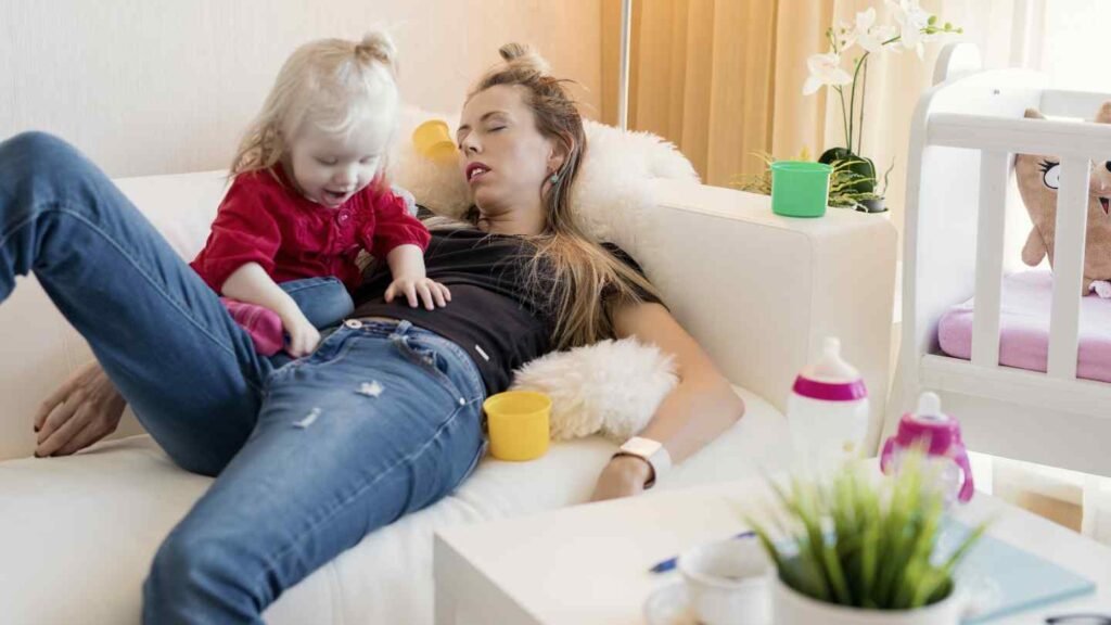 Red Flag Nanny Sleeping While Babysitting