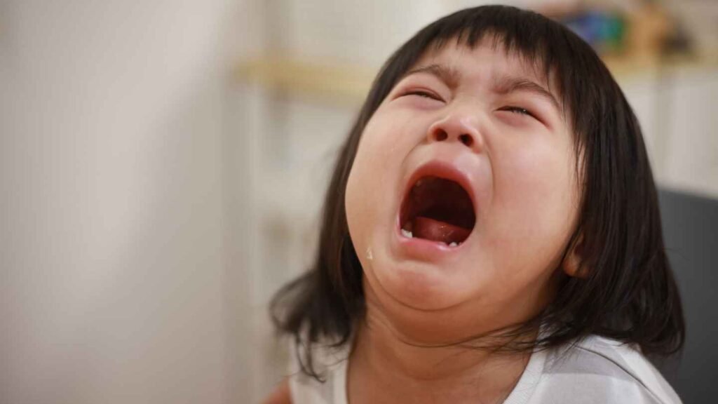 Girl Cry at Daycare Feeling Separation Anxiety