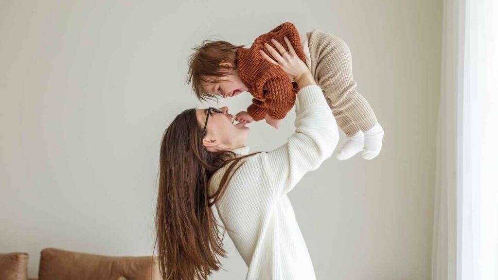 Nanny Caring a Baby
