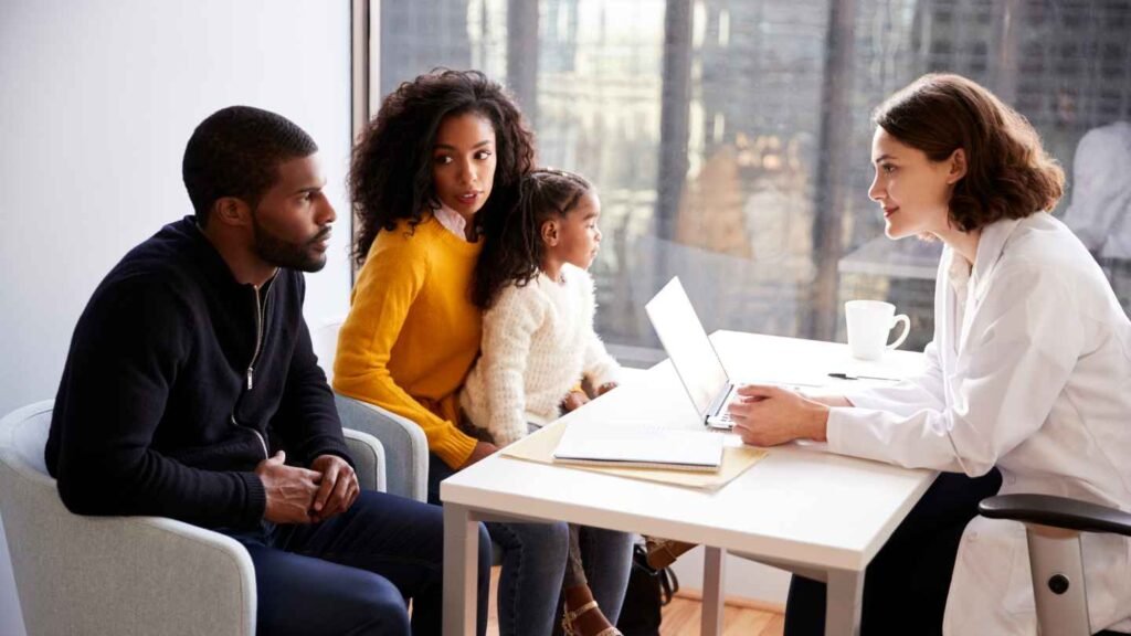 Parent Doing Consultation with Pediatrician